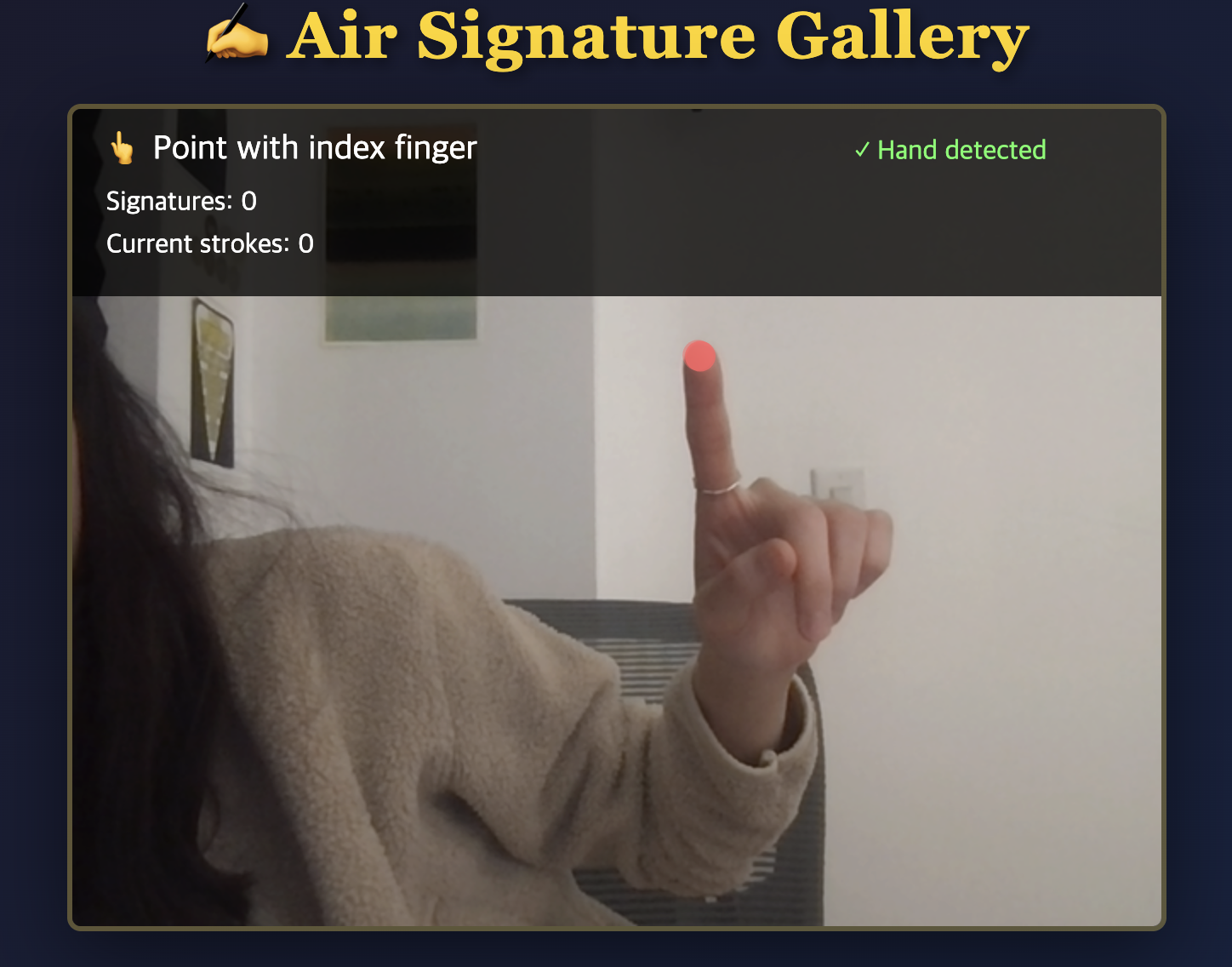 This was the first try to make a my open gallery signature site.