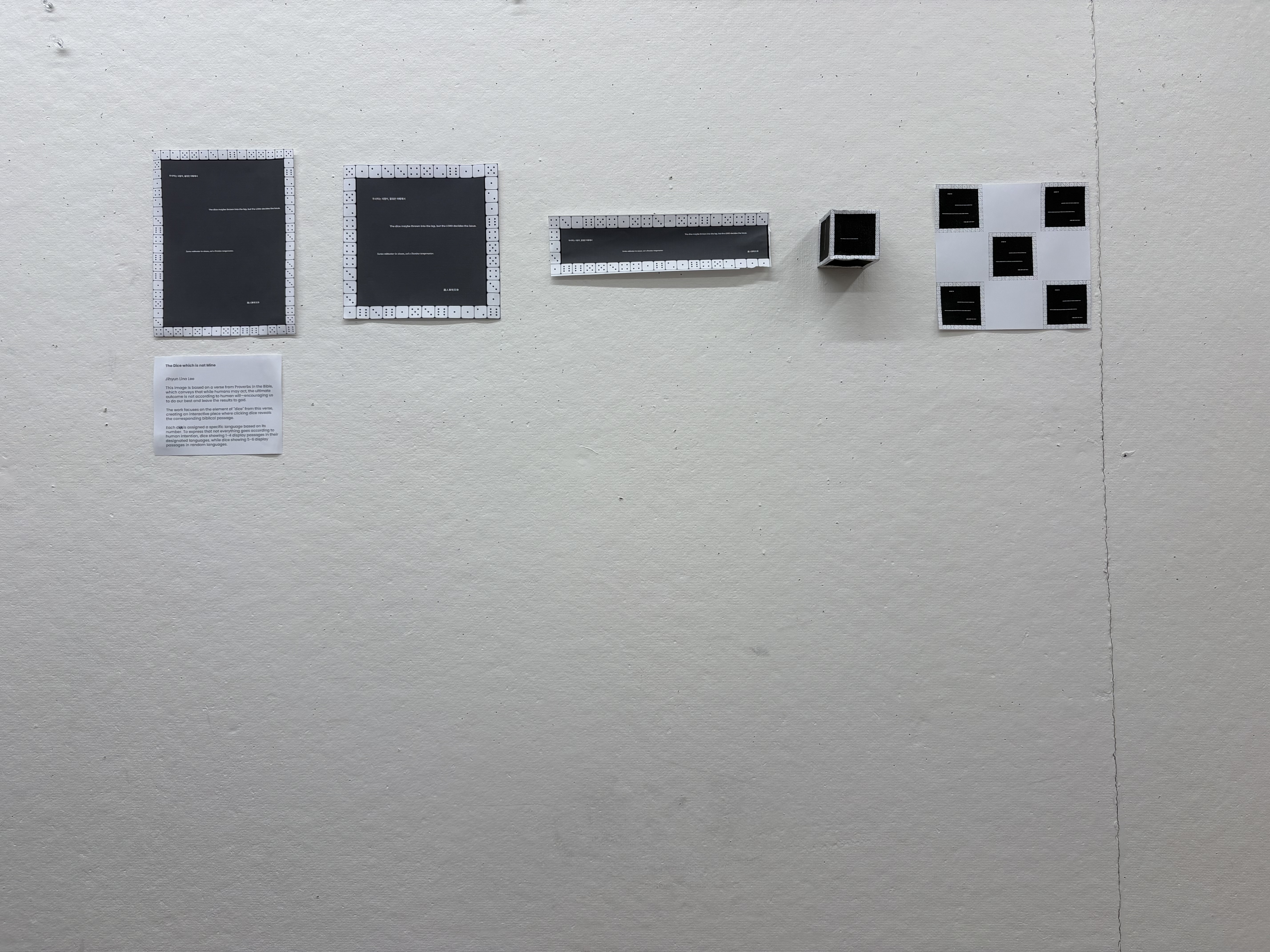 My key theme was a dice, so I wanted to portrait the plate as boardgames. 5 other different dimensions show 5 other different boardgames. It's all different like our lives.