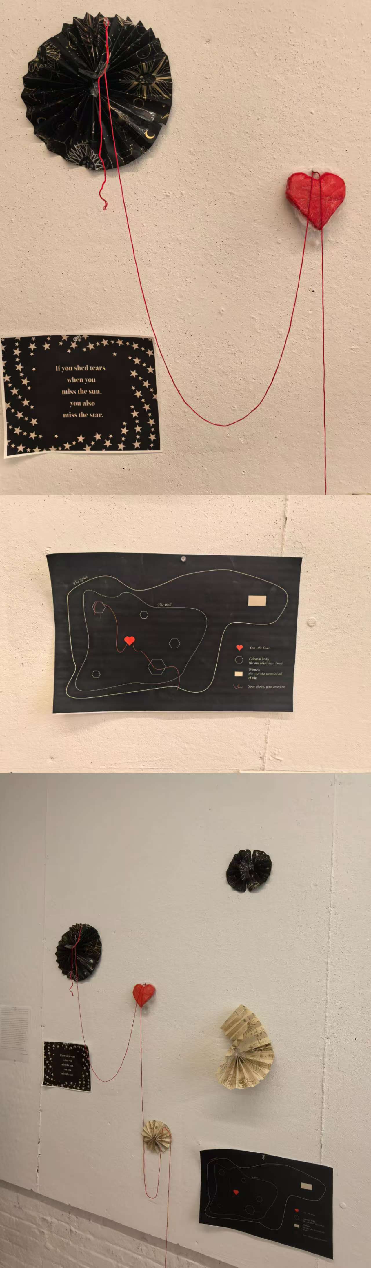 the physical part of my project presented on the wall