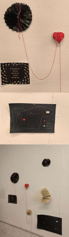 the physical part of my project presented on the wall