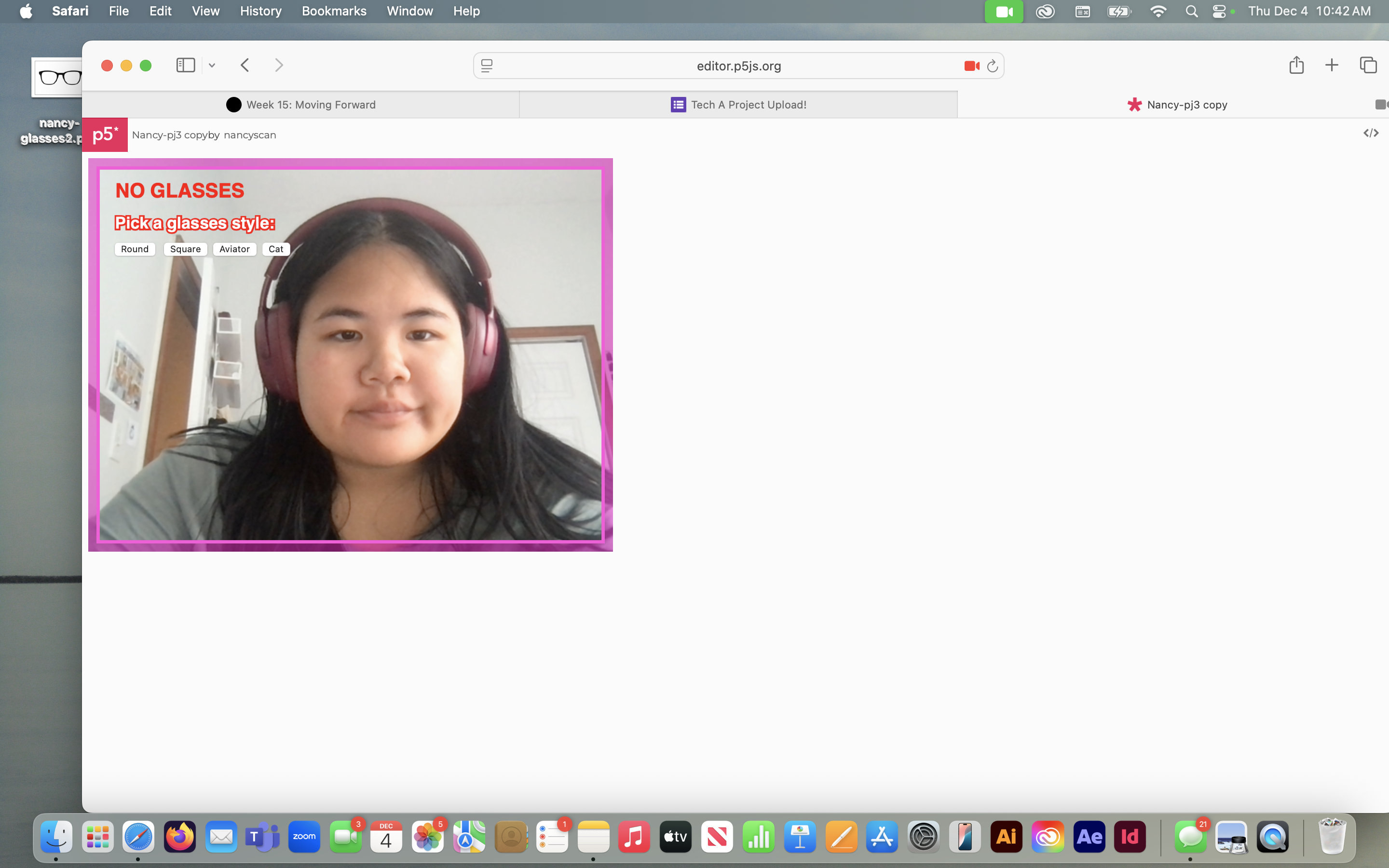This is the UX for the buttons as well as the border on the preview