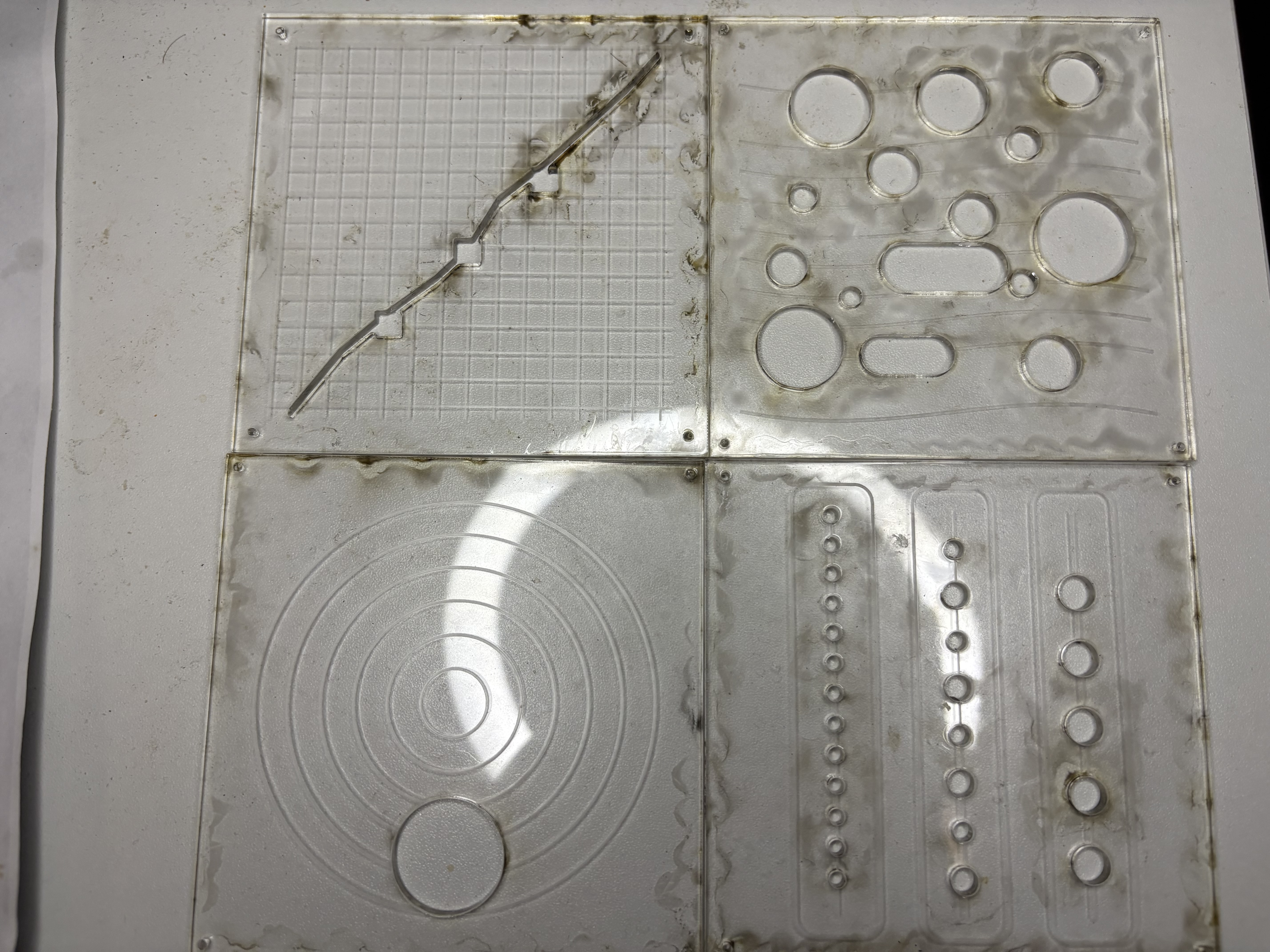 Laser cutting work