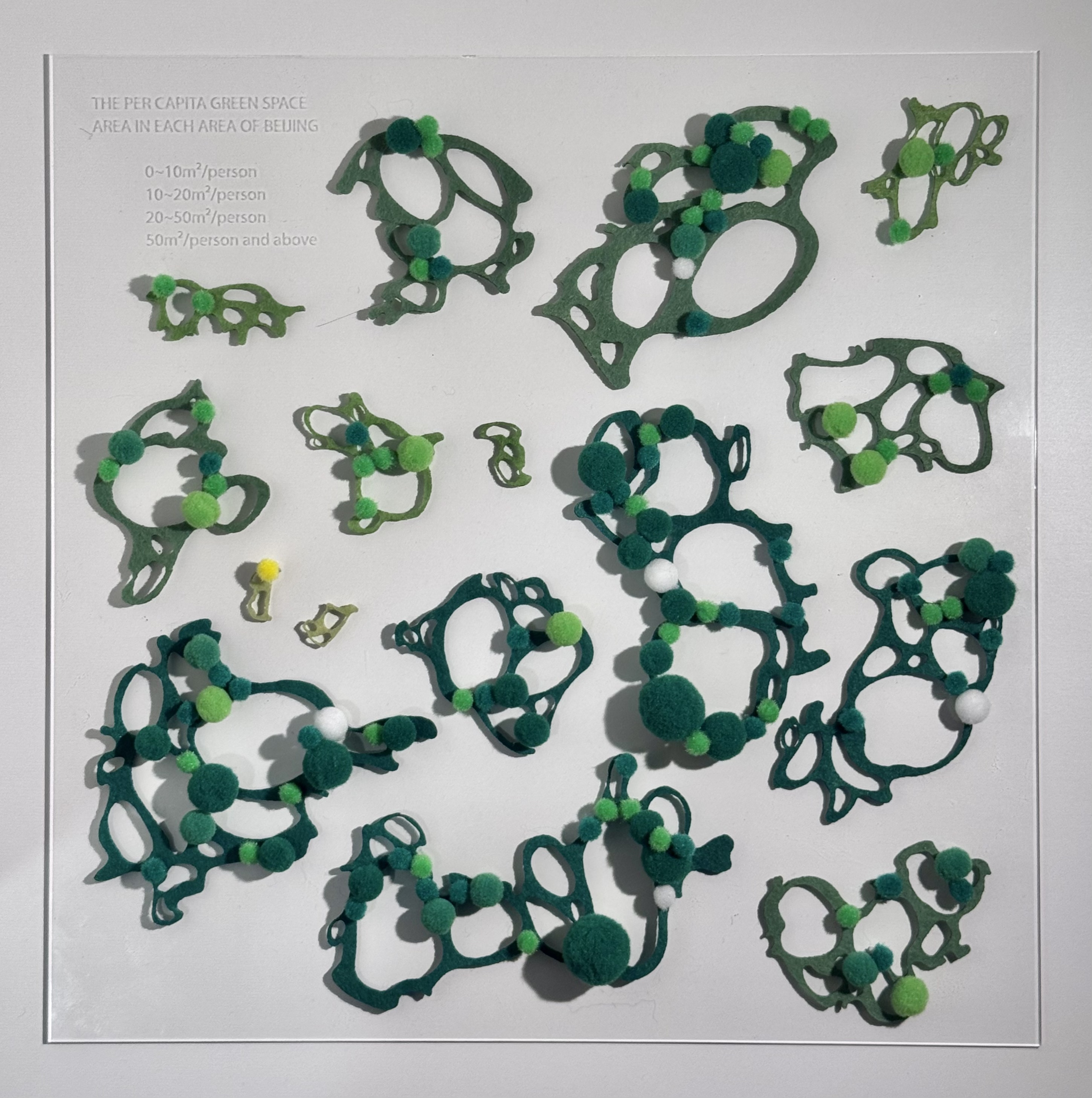 Visualization Model Combination of Per Capita Green Space Area Data in Beijing