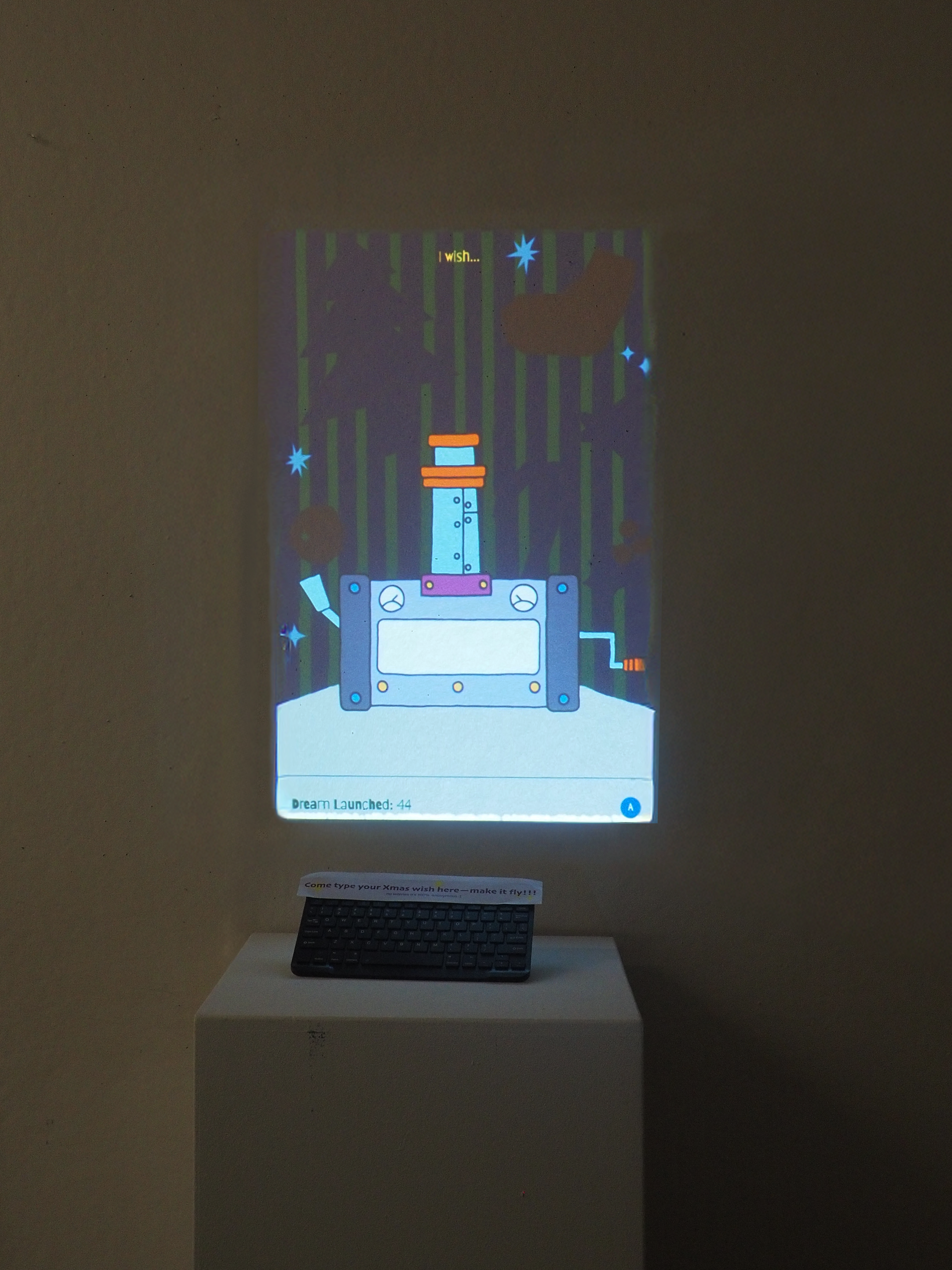 on-site presentation setup