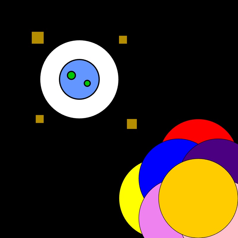 This is the first draft of my work. I used to use multiple colors, but it seems too complicated. So later, I turned to only the simple colors and made some animations for it.