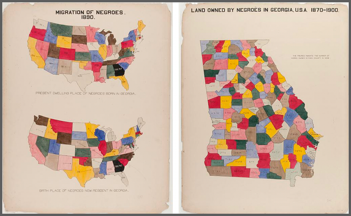 Visualization by W. E. B. Du Bois